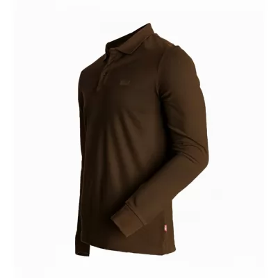 POLO A MANCHES DEPART HOMMES MARRON